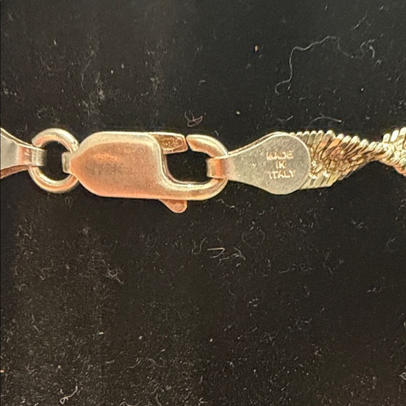 925 Made In Italy  Twisted Necklace - Picture 2 of 5